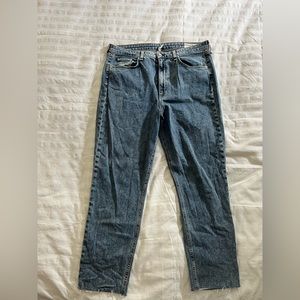 Rag & Bone Raw Hem Cropped Jean